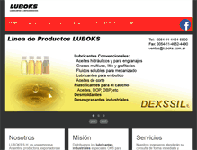 Tablet Screenshot of luboks.com.ar
